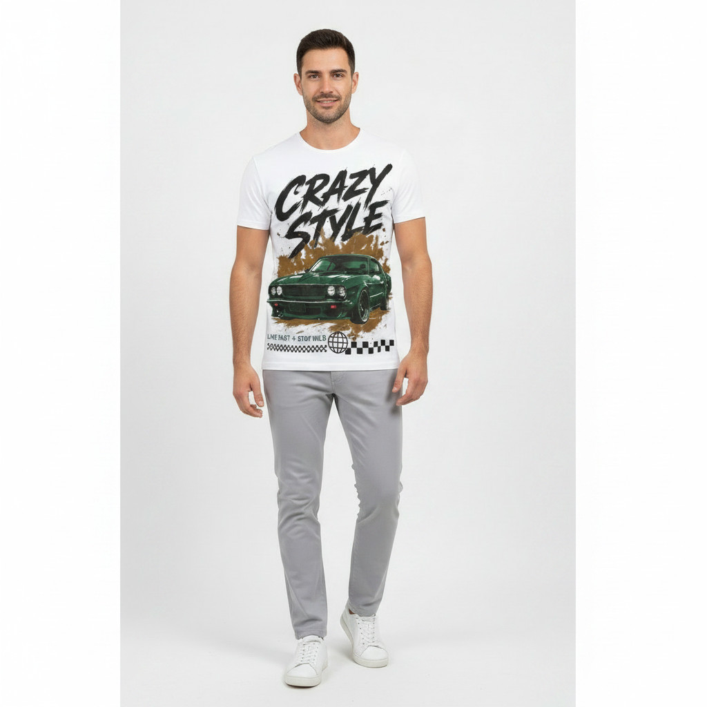 טי שירט Crazy Style רכב