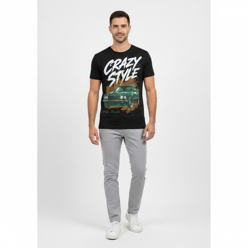 חולצת טי Crazy Style רכב