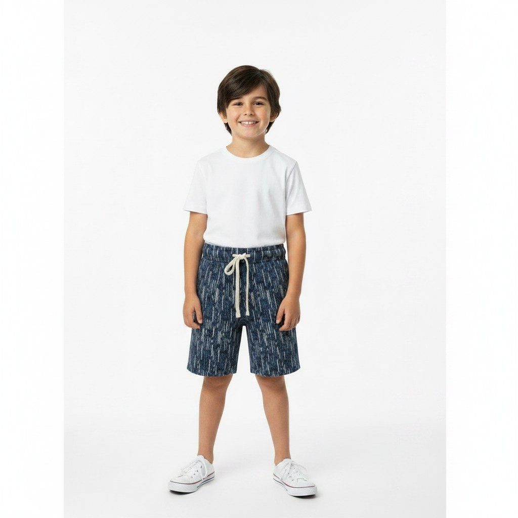 מכנסיים קצרים בהדפס מופשט